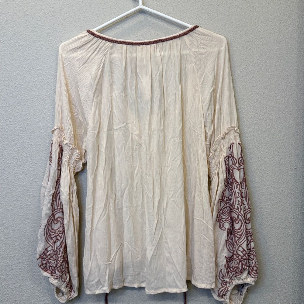 NKN Nekane Rose & Cream Yojana Boho Blouse - medium - $118 MSRP - Picture 8 of 9